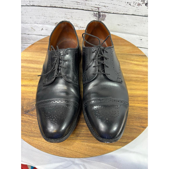 Men's Allen Edmonds Black Leather Oxfords Size 13